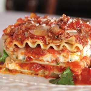 Lasagna-with-meat-sauce - L&W Family Restaurant